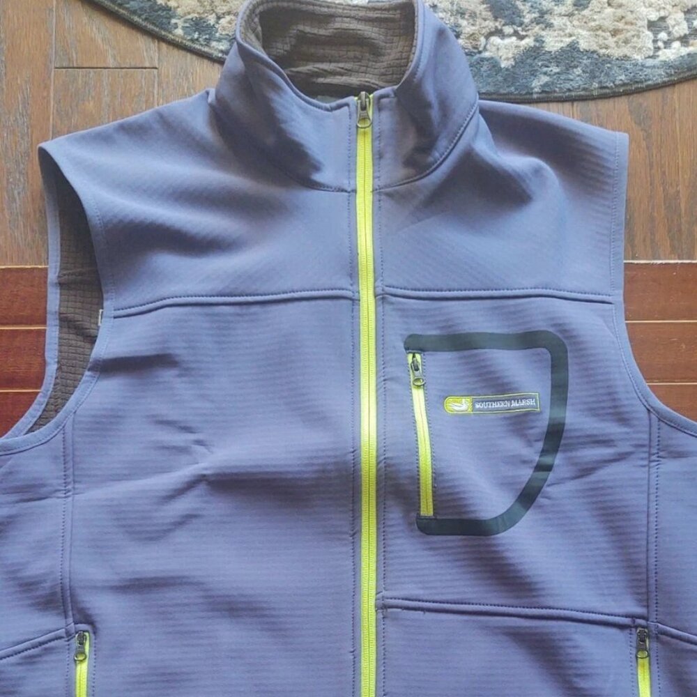 Southern Marsh - Men's - Ridge FieldTec™ Softshell Vest Mountain Purple Small